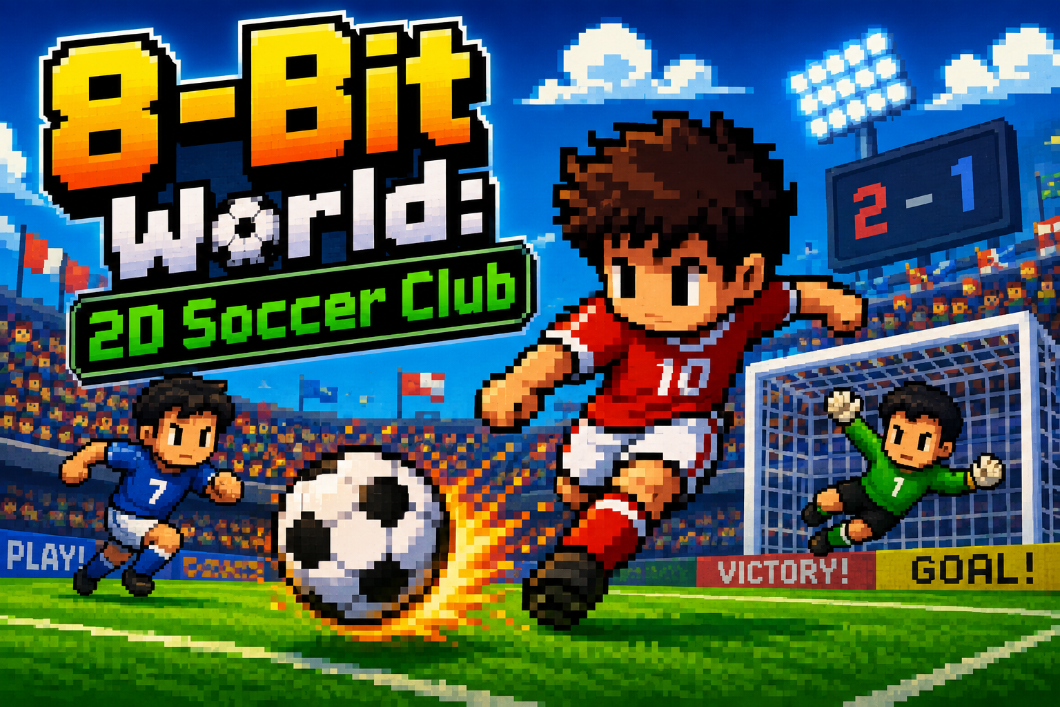 8-Bit World: 2D Soccer Club Icon